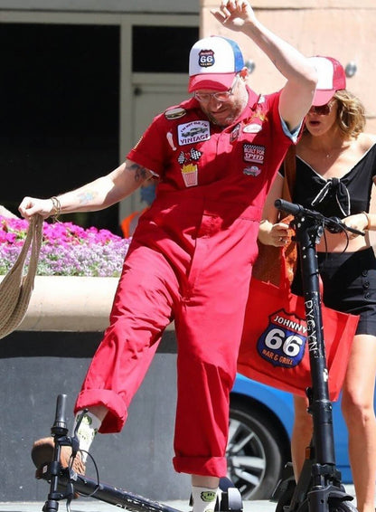 Seth Rogen Platonic 2023 Red Jumpsuit