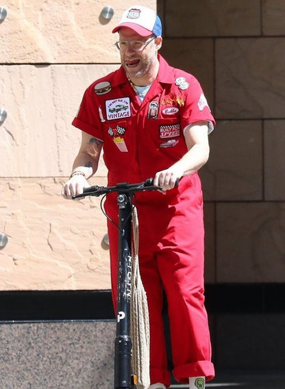 Seth Rogen Platonic 2023 Red Jumpsuit