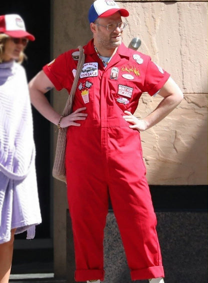 Seth Rogen Platonic 2023 Red Jumpsuit