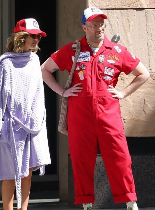 Seth Rogen Platonic 2023 Red Jumpsuit