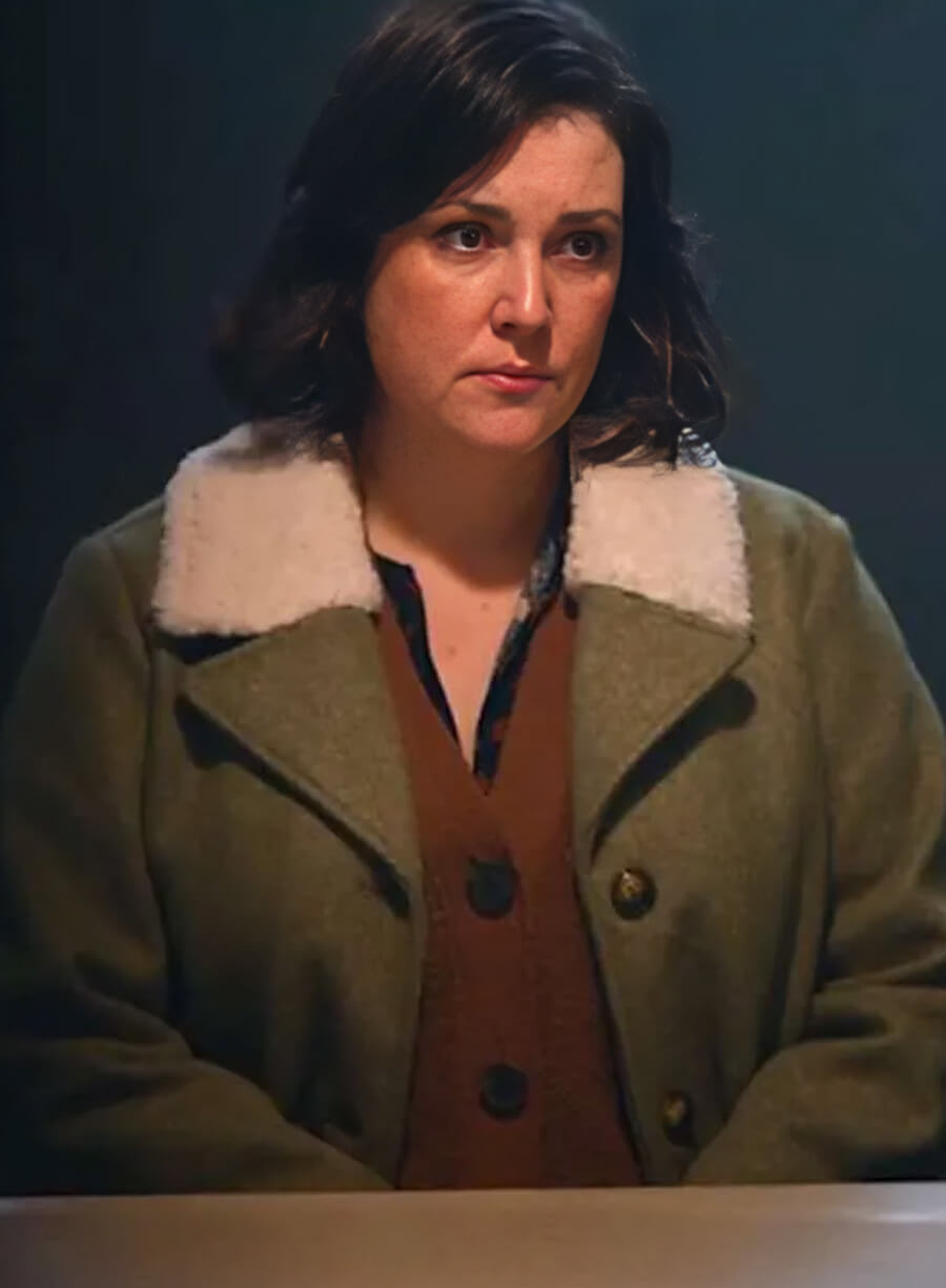 Shauna Yellowjackets Shearling Green Jacket
