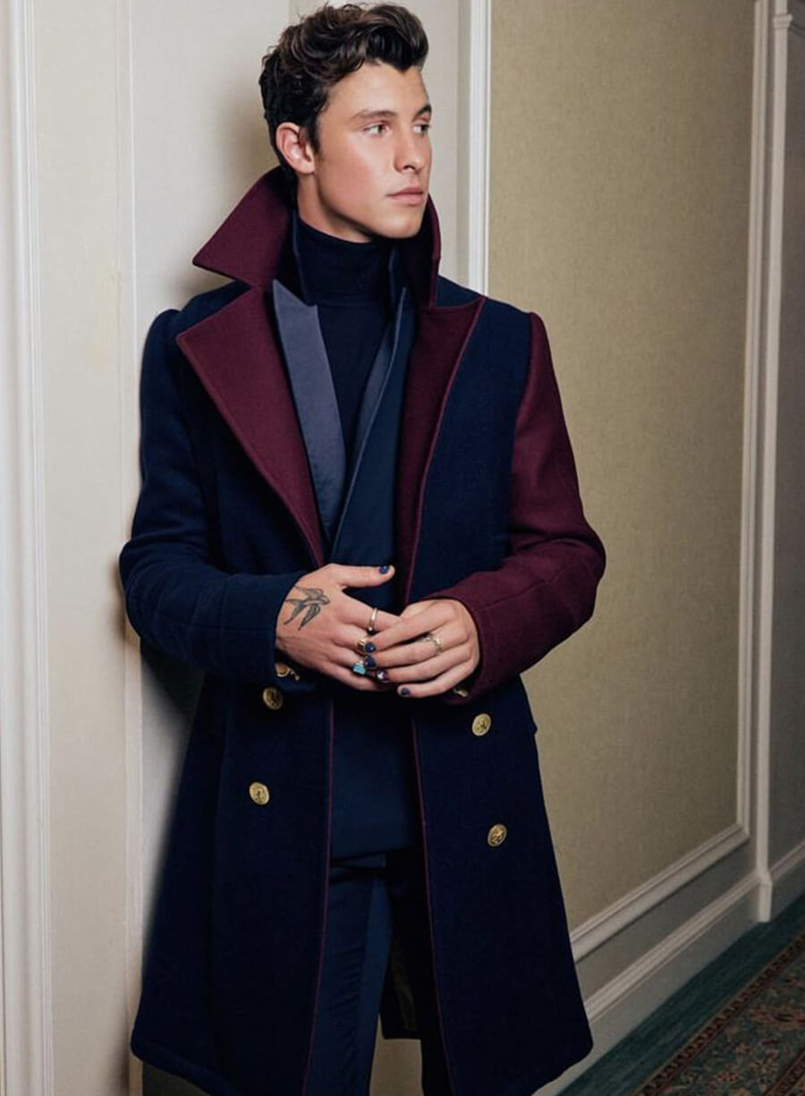 Shawn Mendes Wool Coat