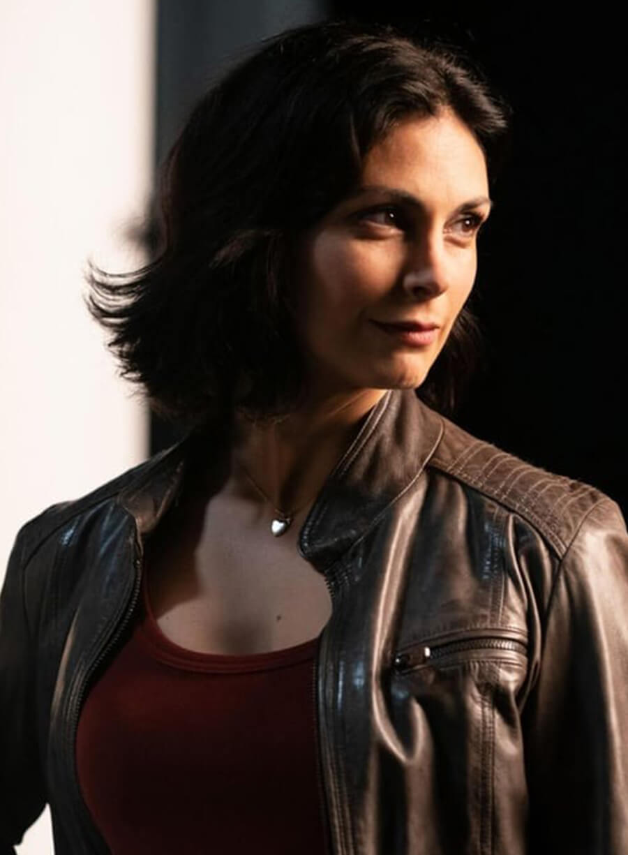 Sheriff Country Morena Baccarin Brown Leather Jacket