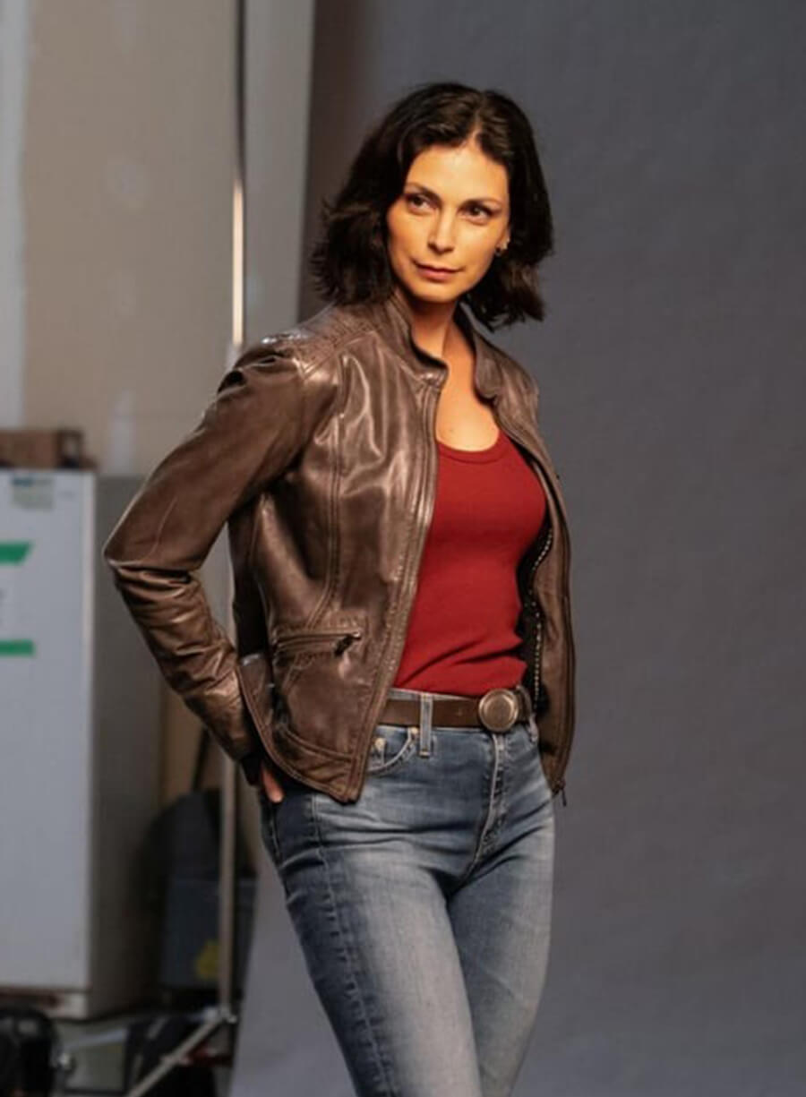 Sheriff Country Morena Baccarin Brown Leather Jacket