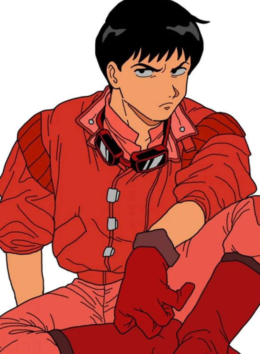 Shotaro Kaneda Akira Kaneda Vintage Red Leather Jacket