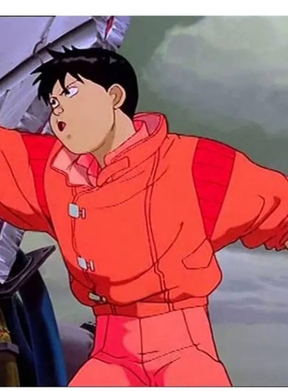 Shotaro Kaneda Akira Kaneda Vintage Red Leather Jacket