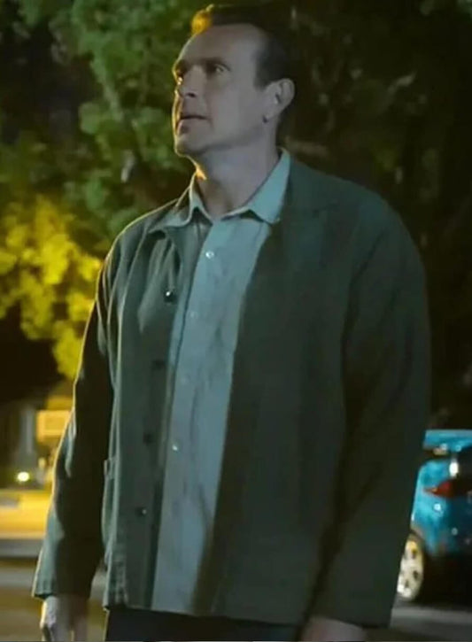 Shrinking S03 Jason Segel Green Cotton Jacket