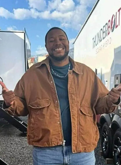 Shrinking S03 Luke Tennie Brown Cotton Jacket