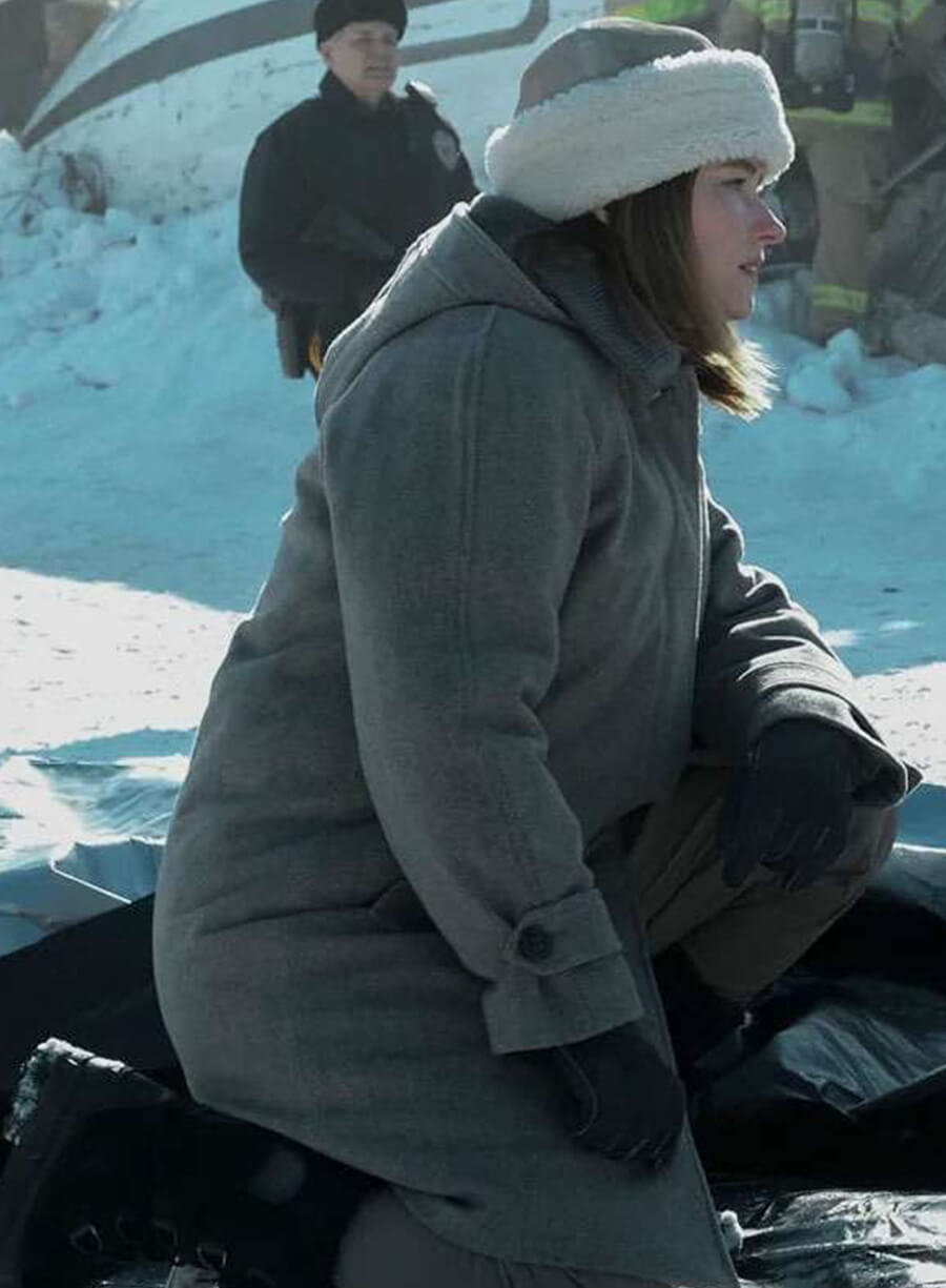 Sidney Scofield The Last Frontier 2025 Grey Wool Coat