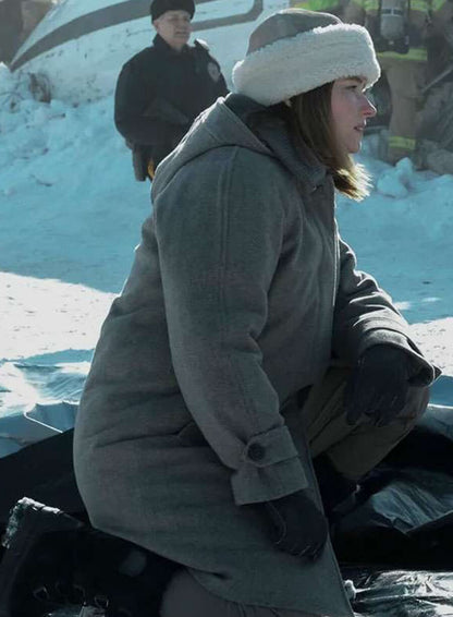 Sidney Scofield The Last Frontier 2025 Grey Wool Coat