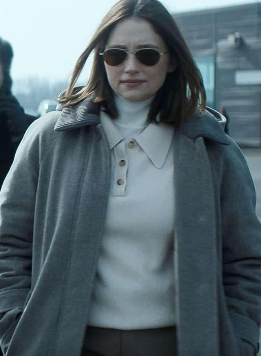 Sidney Scofield The Last Frontier 2025 Grey Wool Coat