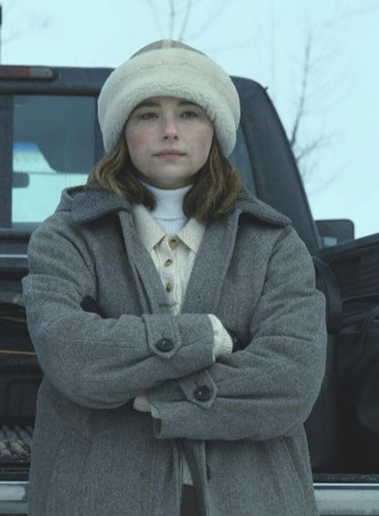 Sidney Scofield The Last Frontier 2025 Grey Wool Coat