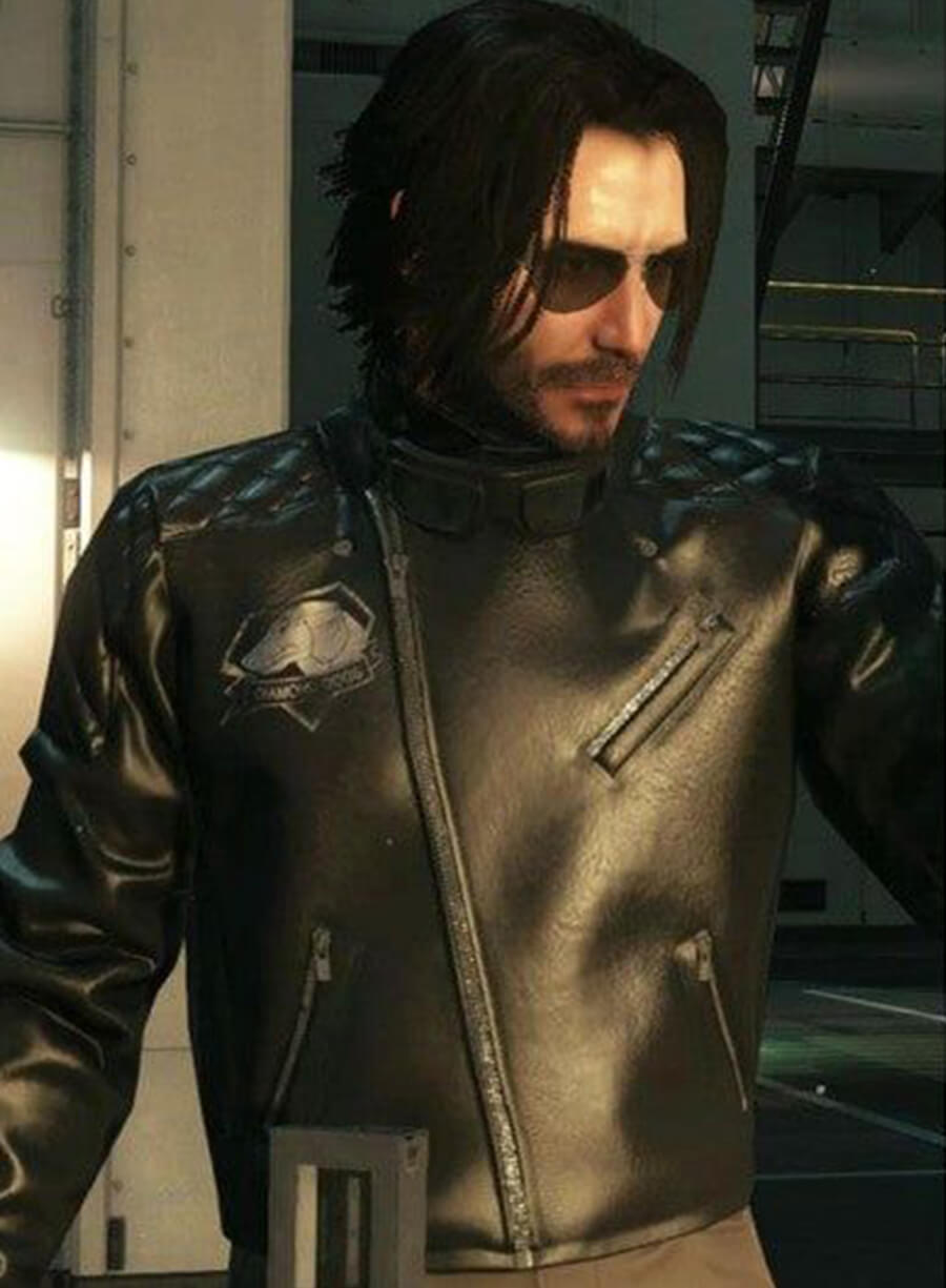 Silverhand Cyberpunk 2077 Black Leather Jacket