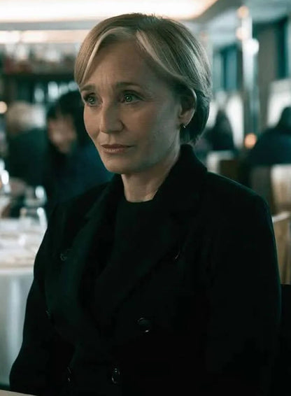 Slow Horses Kristin Scott S06 Black Coat