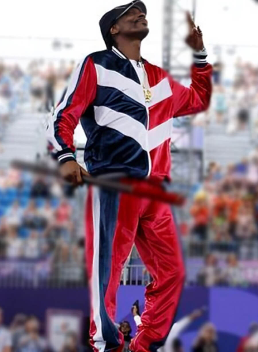 Snoop Dogg Paris Olympics 2024 Velvet Tracksuit