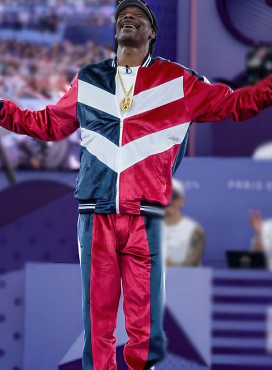 Snoop Dogg Paris Olympics 2024 Velvet Tracksuit
