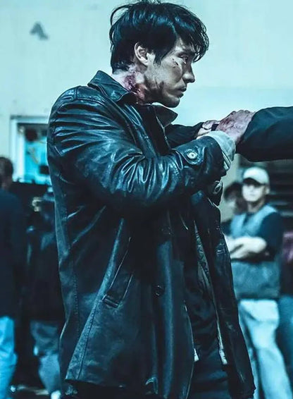 So Ji-seob Mercy for None 2025 Black Leather Coat