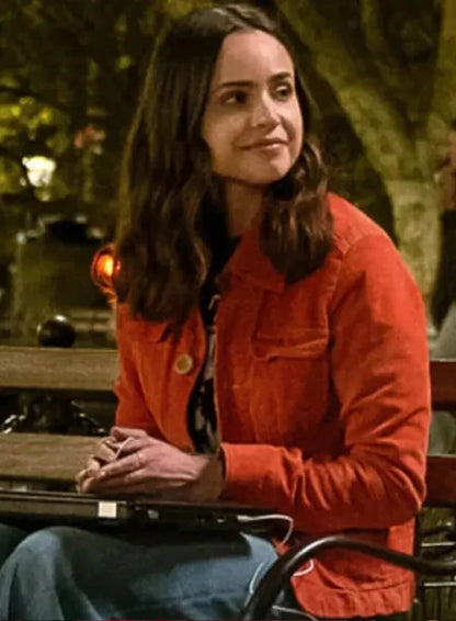 Sofia Carson The Life List 2025 Red Jacket