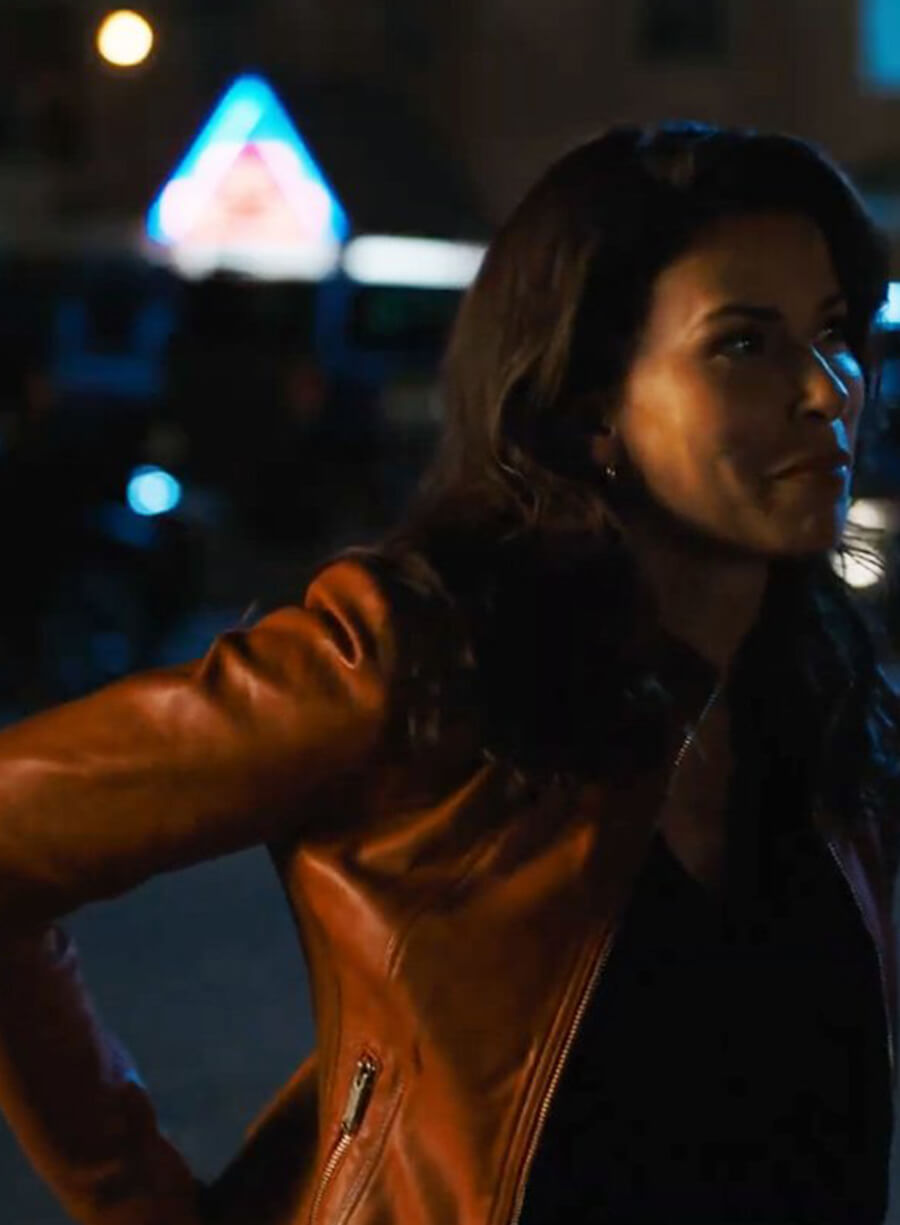 Sofia Pernas Tracker Brown Leather Jacket