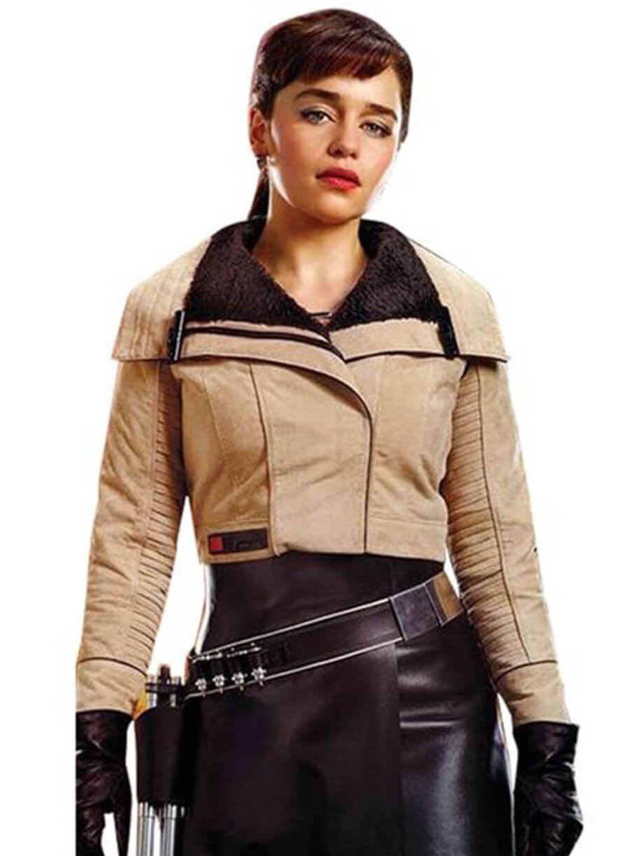 Solo A Star Wars Story Qira Beige Jacket
