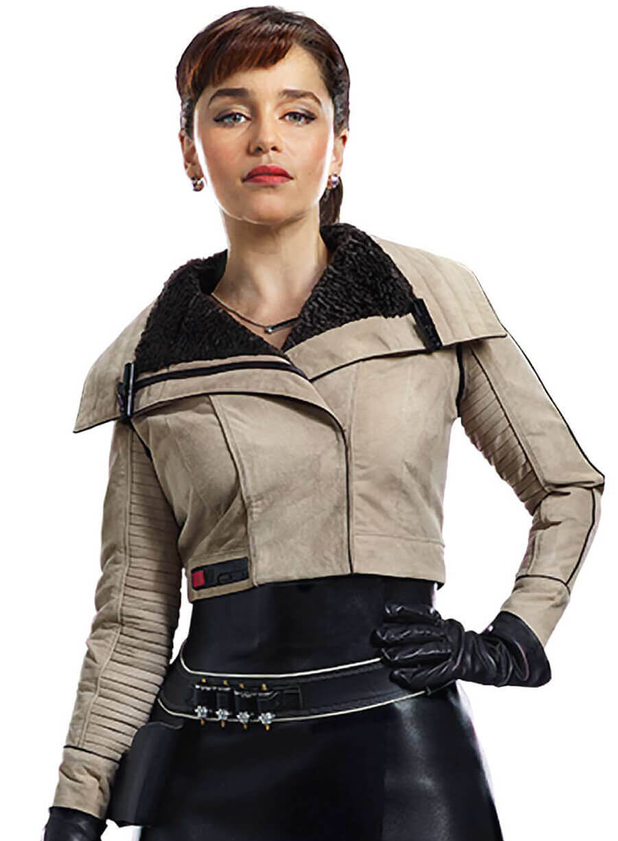 Solo A Star Wars Story Qira Beige Jacket