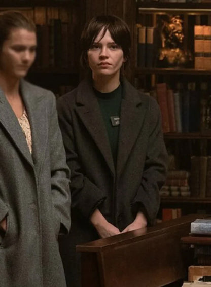 Sophie Thatcher Heretic 2024 Black Coat