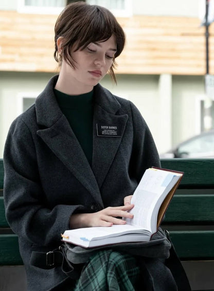 Sophie Thatcher Heretic 2024 Black Coat
