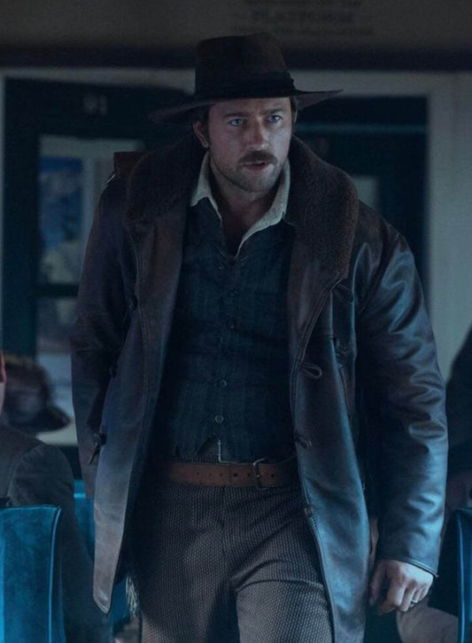 Spencer Dutton 1923 Season 2 Finale Leather Coat