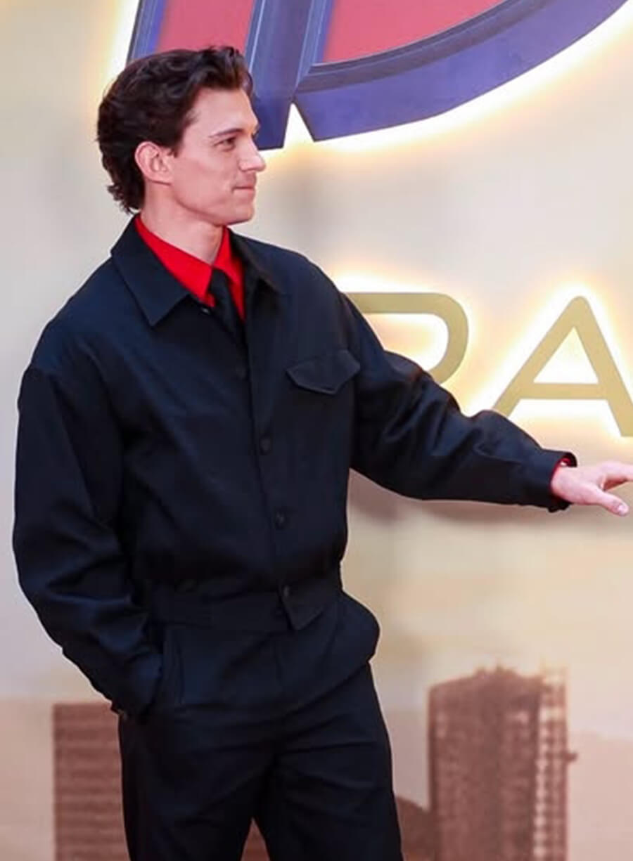 Spider Man Brand New Day 2026 Tom Holland Black Jacket