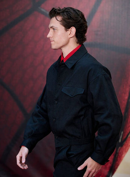 Spider Man Brand New Day 2026 Tom Holland Black Jacket