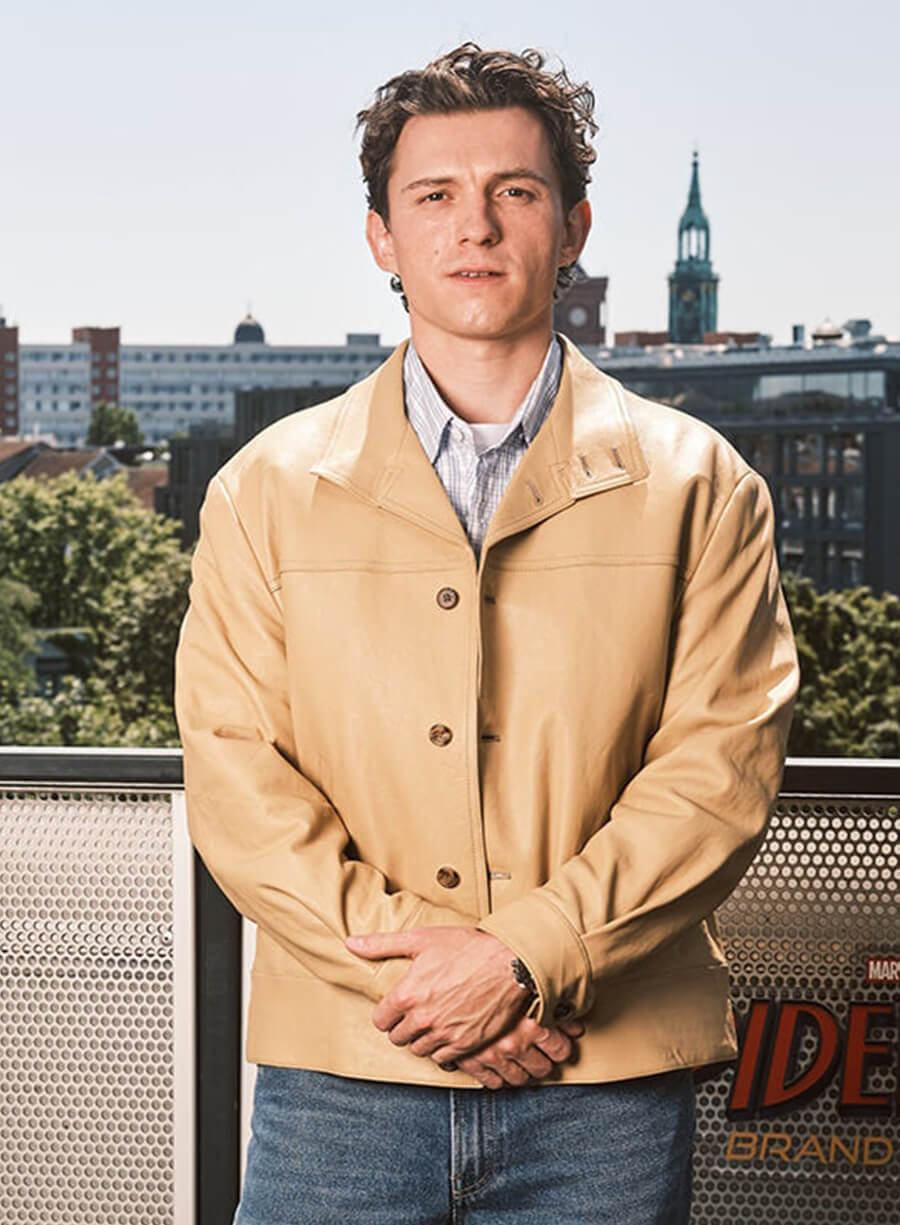 Spider-Man Brand New Day Tom Holland Premiere Leather Jacket