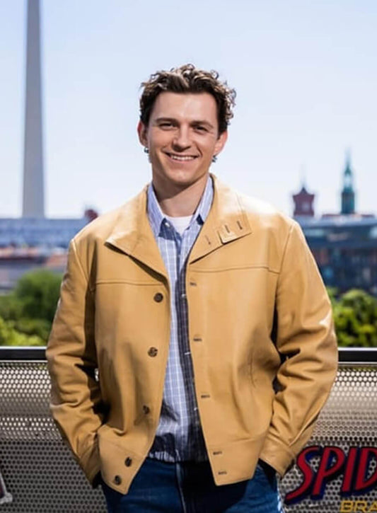 Spider-Man Brand New Day Tom Holland Premiere Leather Jacket