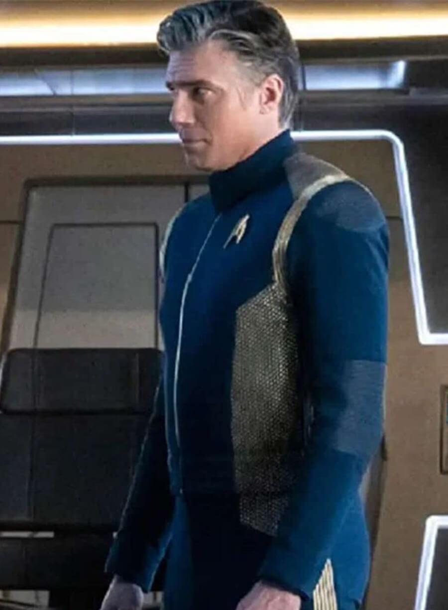 Star Trek Captain Christopher Pike Blue Jacket