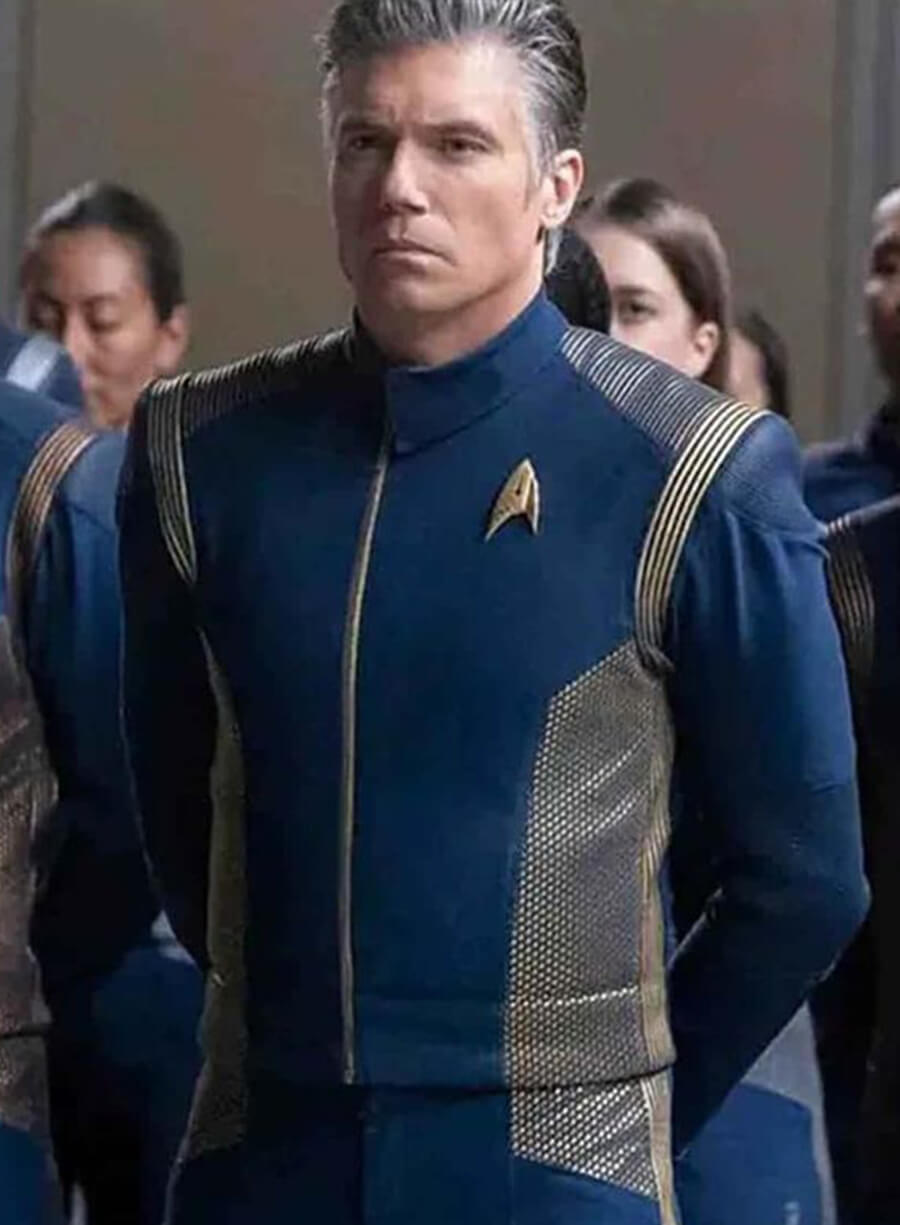Star Trek Captain Christopher Pike Blue Jacket