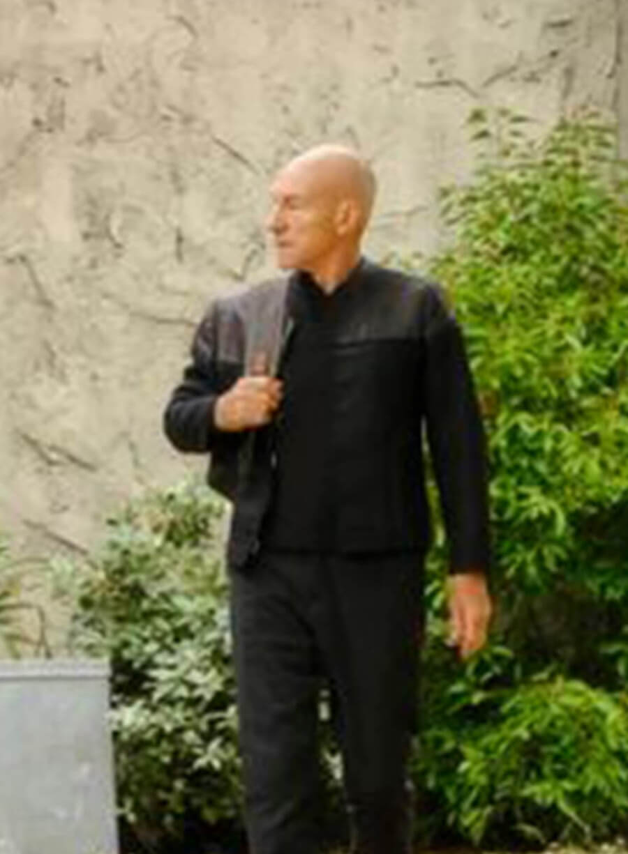 Star Trek Picard Jean-Luc Picard Black Cotton Jacket