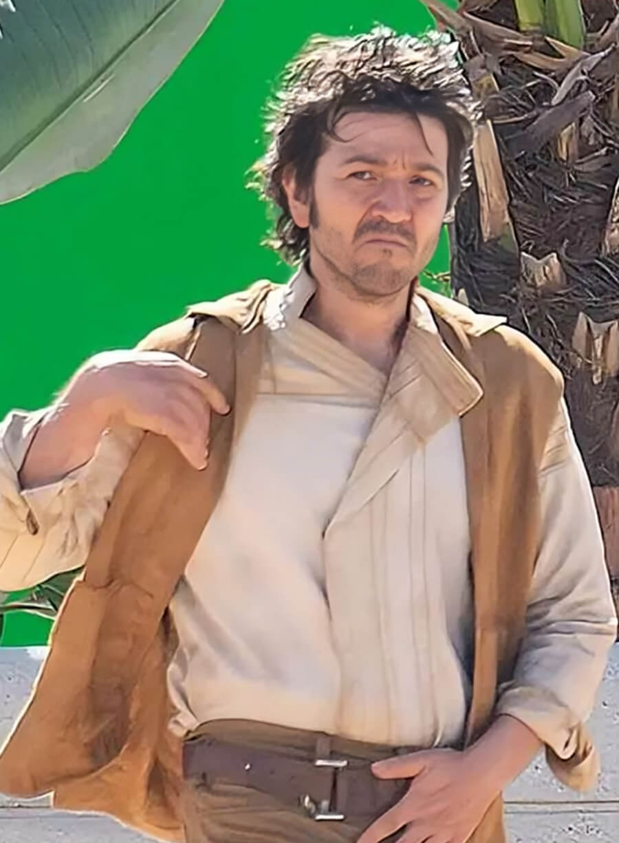  Star Wars Andor Diego Luna Brown Hooded Vest