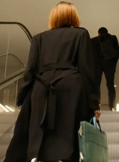 Steal 2026 Yusra Warsama Black Trench Coat