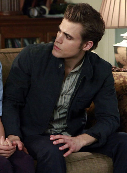 Stefan Salvatore The Vampire Diaries S01 Black Jacket