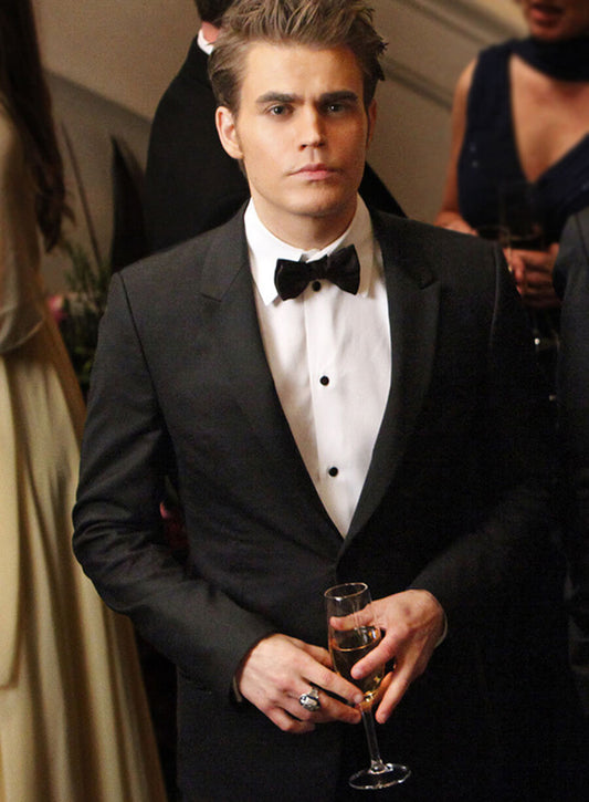 Stefan Salvatore The Vampire Diaries S03 Black Blazer