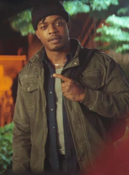 Stephan James Night Always Comes Green Jacket