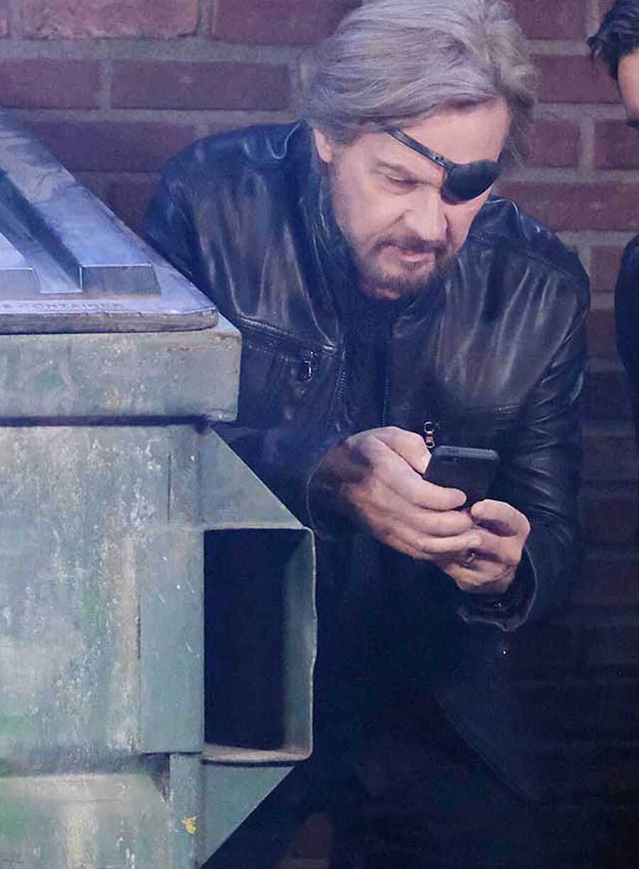 Steve Johnson Days of Our Lives Black Leather Jacket