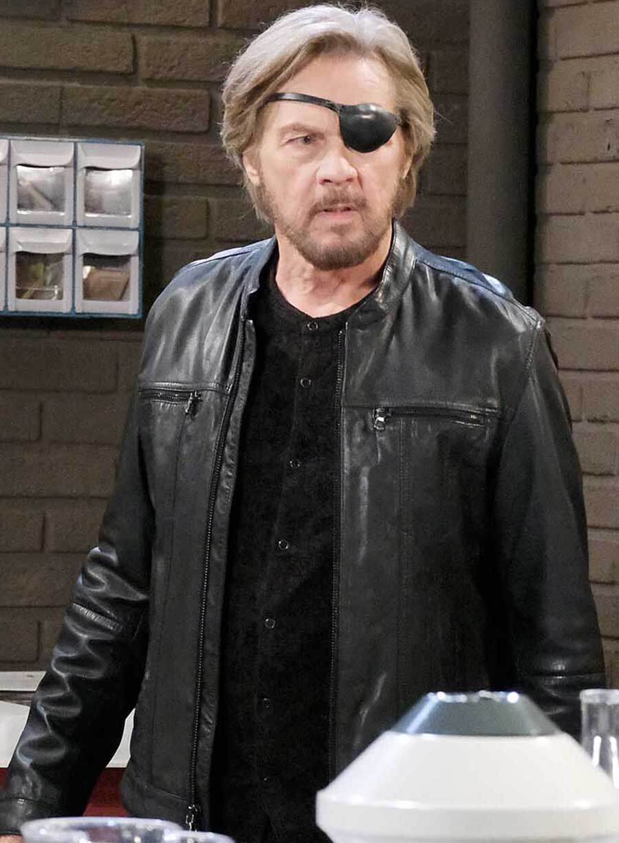 Steve Johnson Days of Our Lives Black Leather Jacket