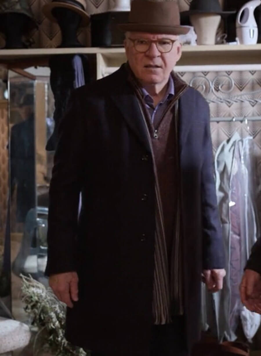 Steve Martin Only Murders in the Building S03 Black Coat