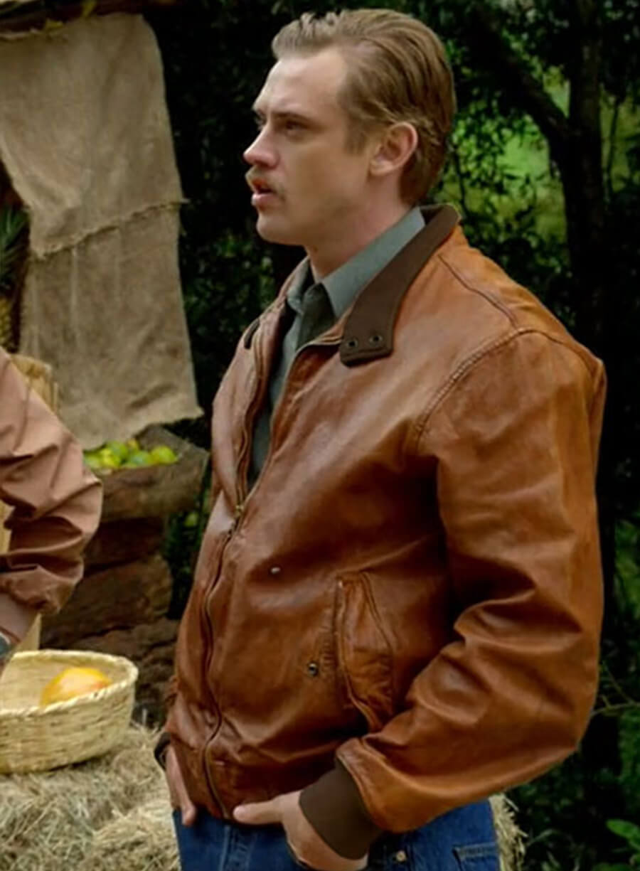 Steve Murphy Narcos Brown Leather Jacket