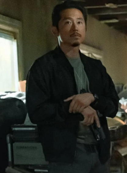 Steven Yeun The Rip 2026 Bomber Jacket