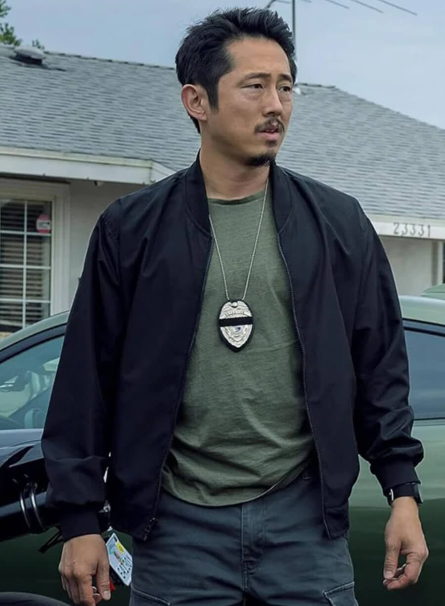 Steven Yeun The Rip 2026 Bomber Jacket