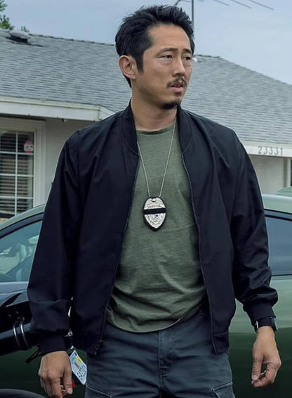 Steven Yeun The Rip 2026 Bomber Jacket