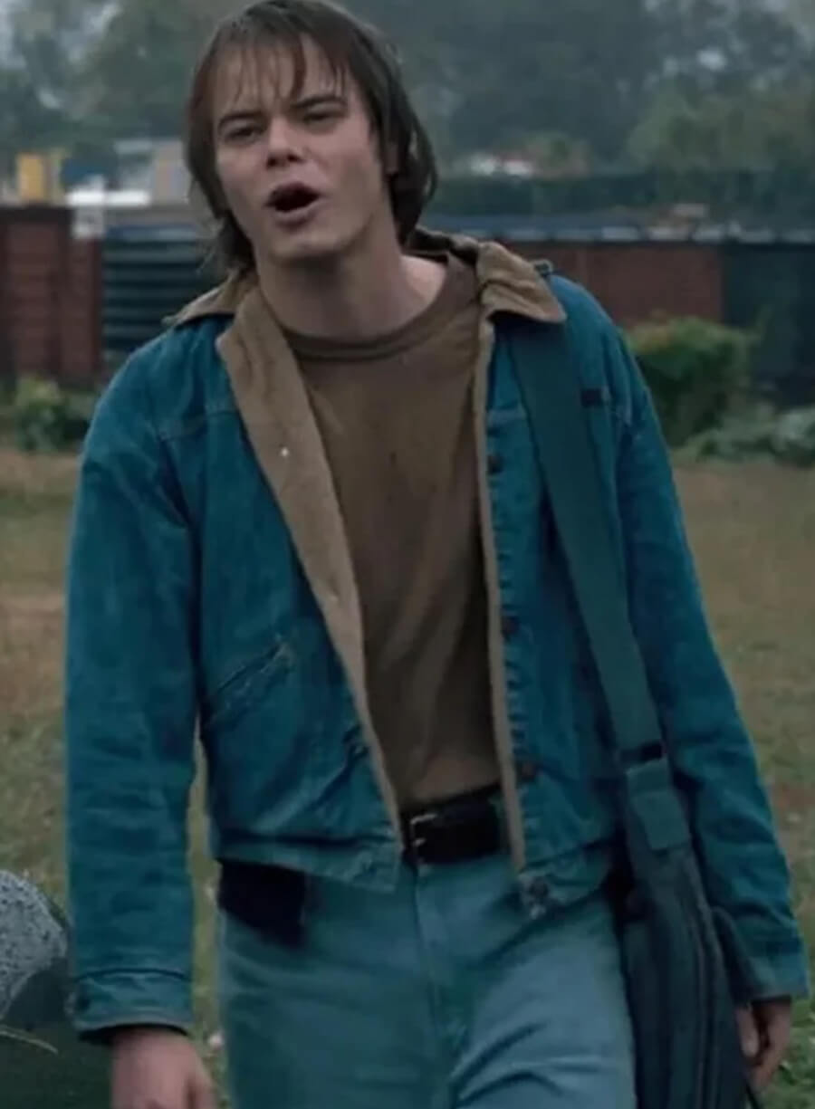 Stranger Things Jonathan Byers Blue Denim Jacket 
