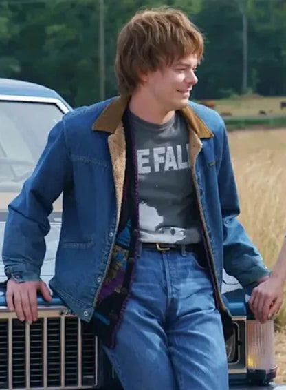 Stranger Things Jonathan Byers Blue Denim Jacket 