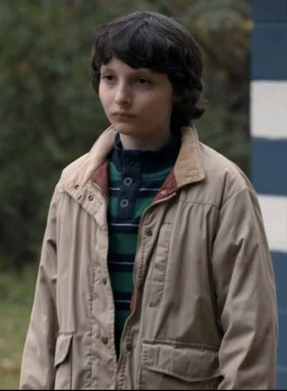 Mike Wheeler Cotton Off White Jacket